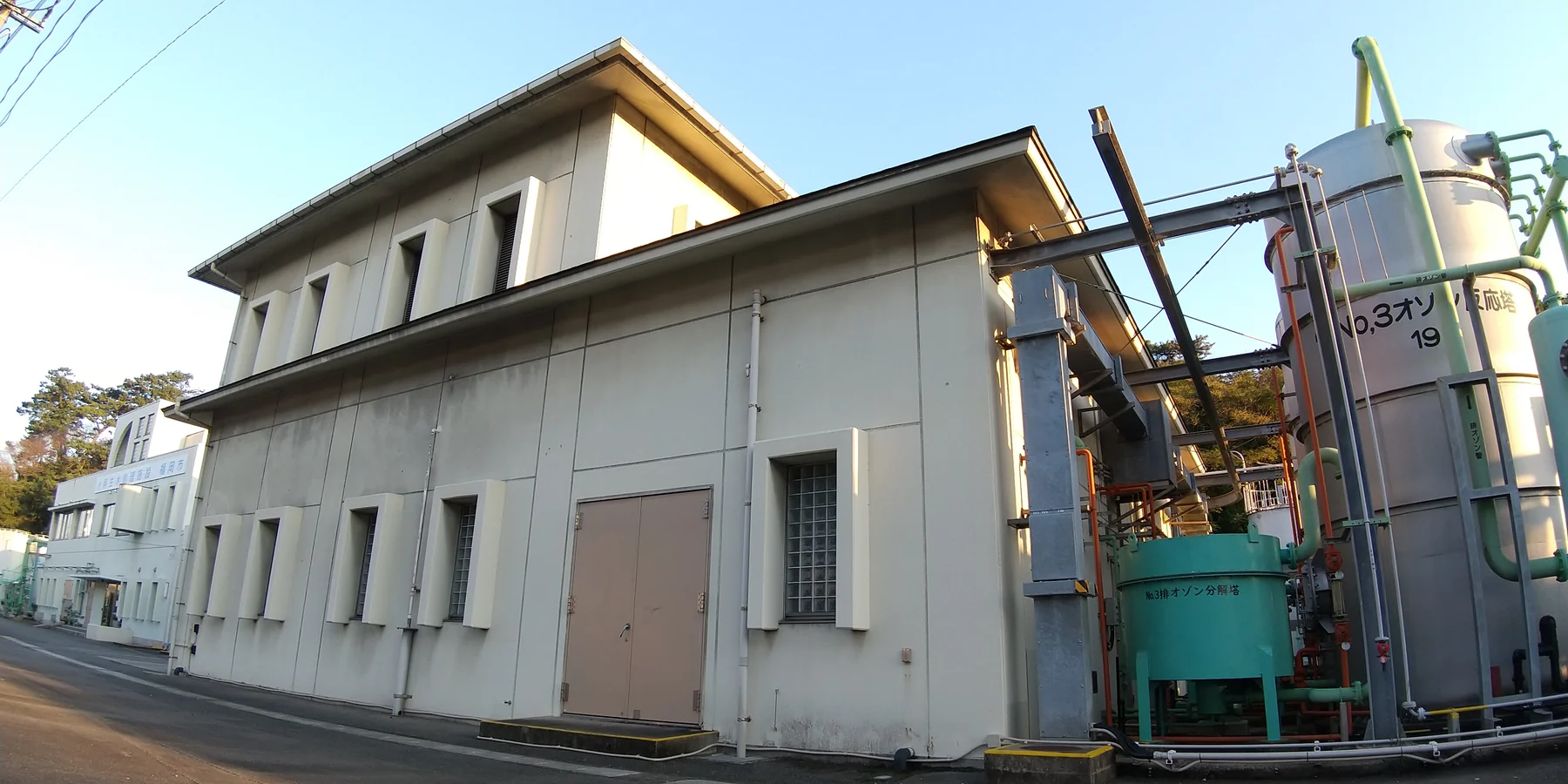 Reclaimed-water facility and treatment equipment at Chūbu Sewage Treatment Center, Fukuoka, Japan